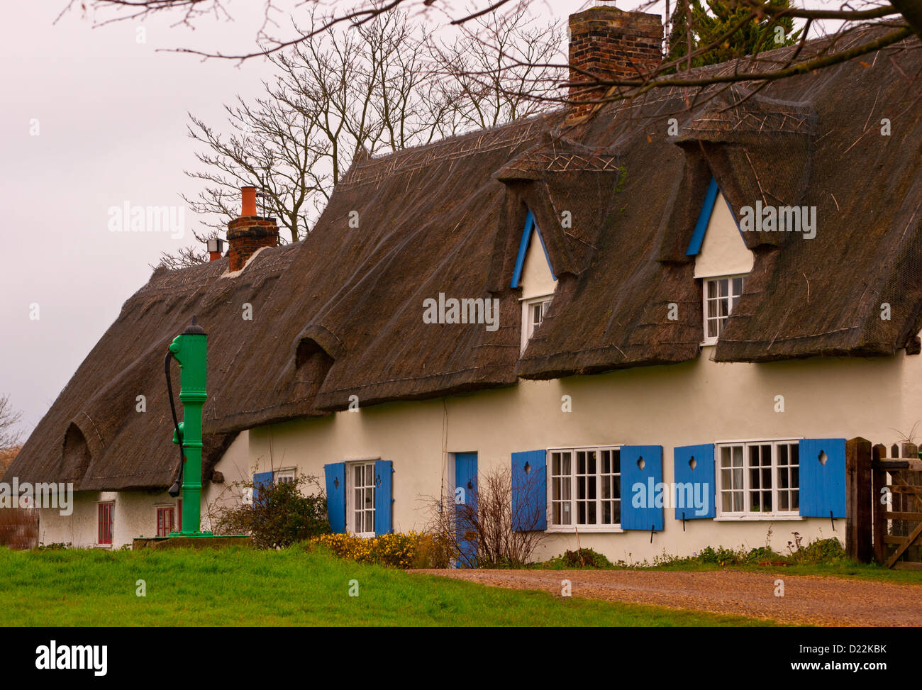 Traditional English thatched country cottage Barrington Cambridgeshire