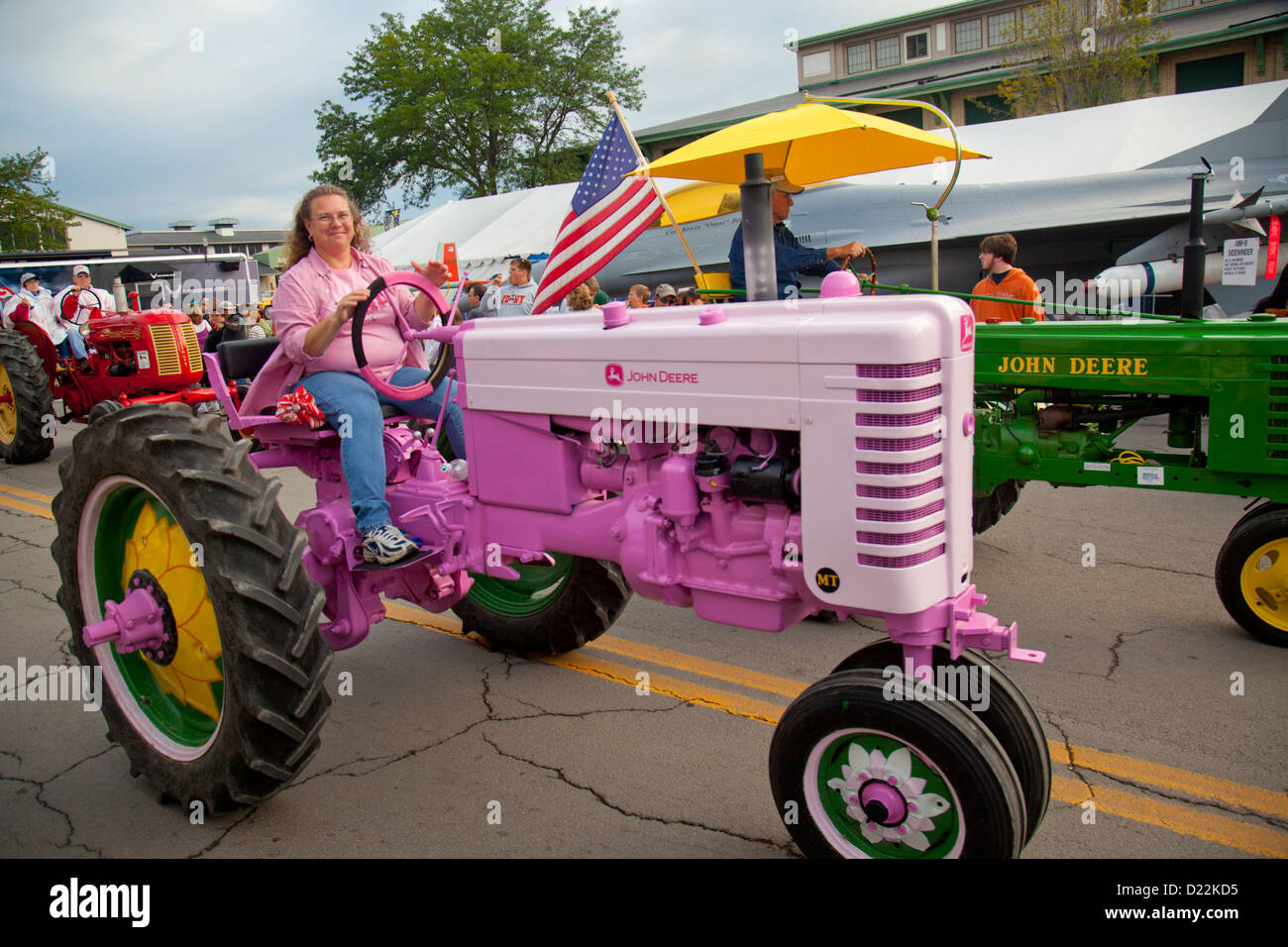 tractor parade at New York State Fair Stock Photo