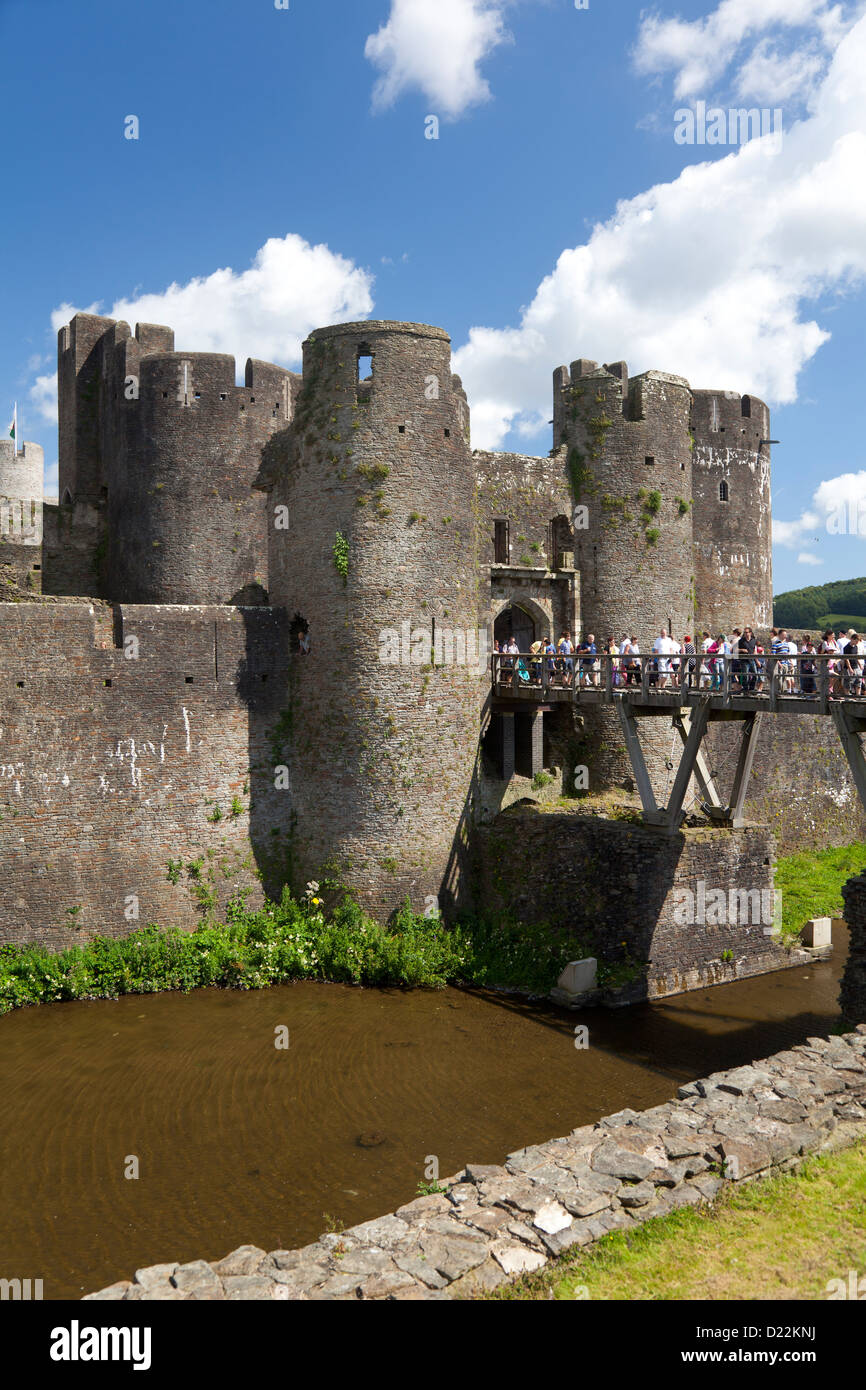 Caerphilly Castle during the annual Big Cheese festival Stock Photo - Alamy