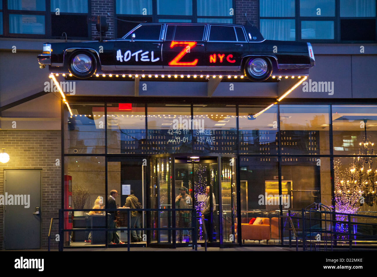 Z Hotel NYC in Long Island City New York Stock Photo Alamy