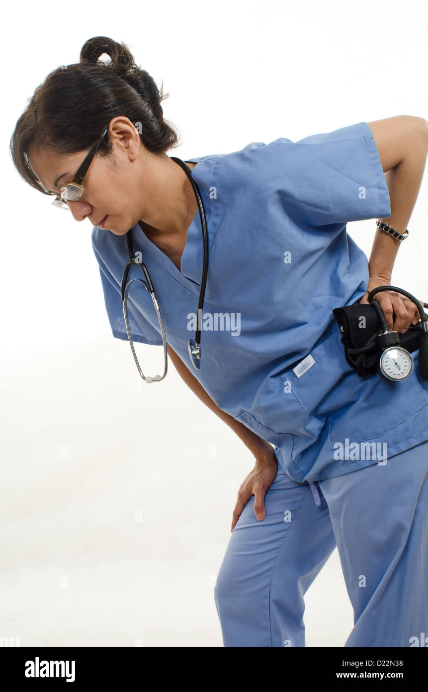 Confident asian nurse doctor medical professional Stock Photo
