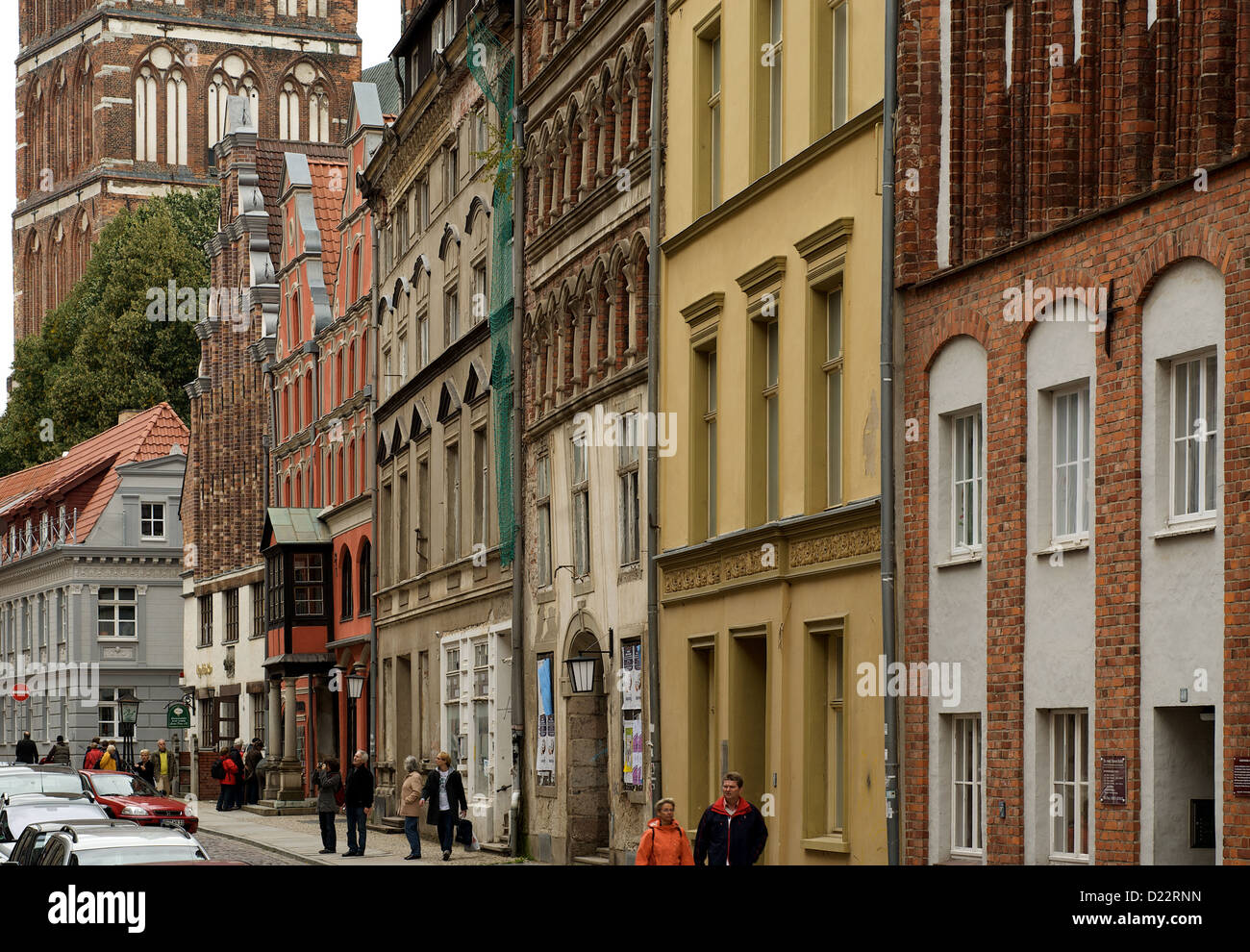 Stralsund, Germany, historic buildings in the Old Town Stock Photo - Alamy