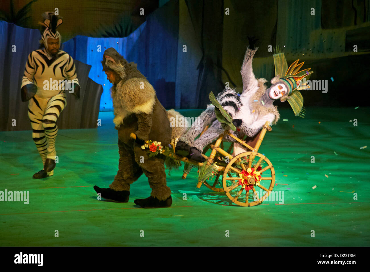 MADAGASCAR LIVE Musical on tour at the BIC in Bournemouth, Dorset, UK in January 2013. Stock Photo
