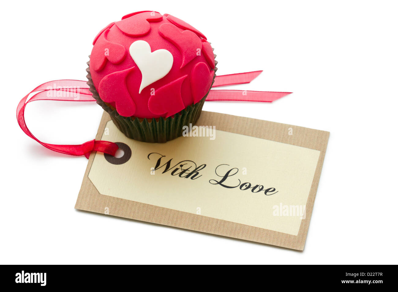 Valentine cupcake Stock Photo