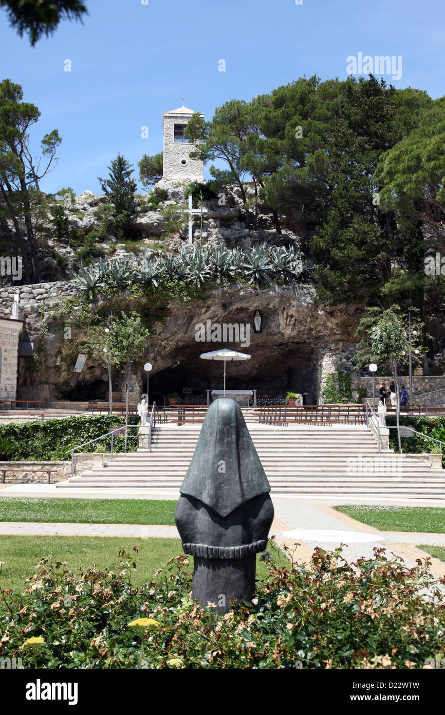Shrine of Our Lady of Lourdes in Vepric, Croatia Stock Photo