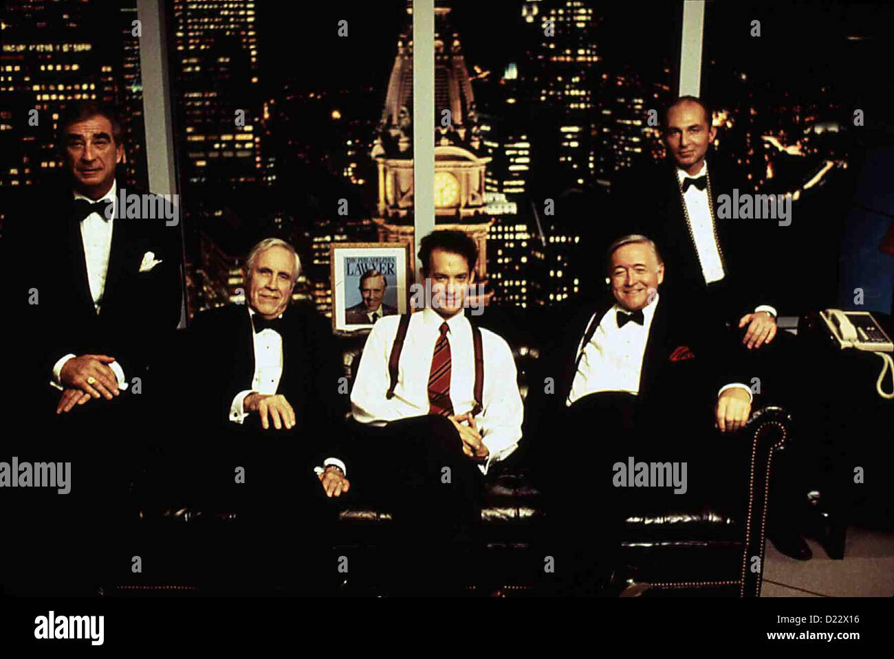 Philadelphia  Philadelphia  Charles Glenn, Jason Robards, Tom Hanks, Robert Ridgely, Ron Vawter Andrew Backett (Tom Hanks,3vl) Stock Photo