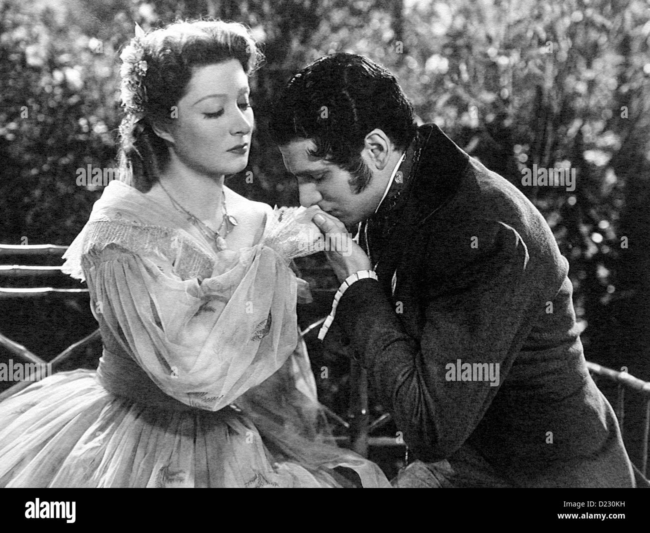 Stolz Und Vorurteil  Pride Prejudice  Elizabeth Bennet (Greer Garson), Mr. Darcy (Laurence Olivier) *** Local Caption *** 1940 Stock Photo