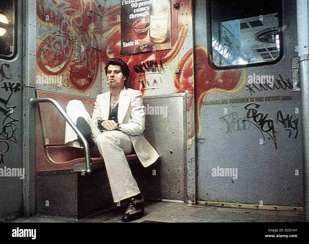 Nur Samstag Nacht   Saturday Night Fever   Tony Manero (John Travolta) *** Local Caption *** 1977  -- Stock Photo