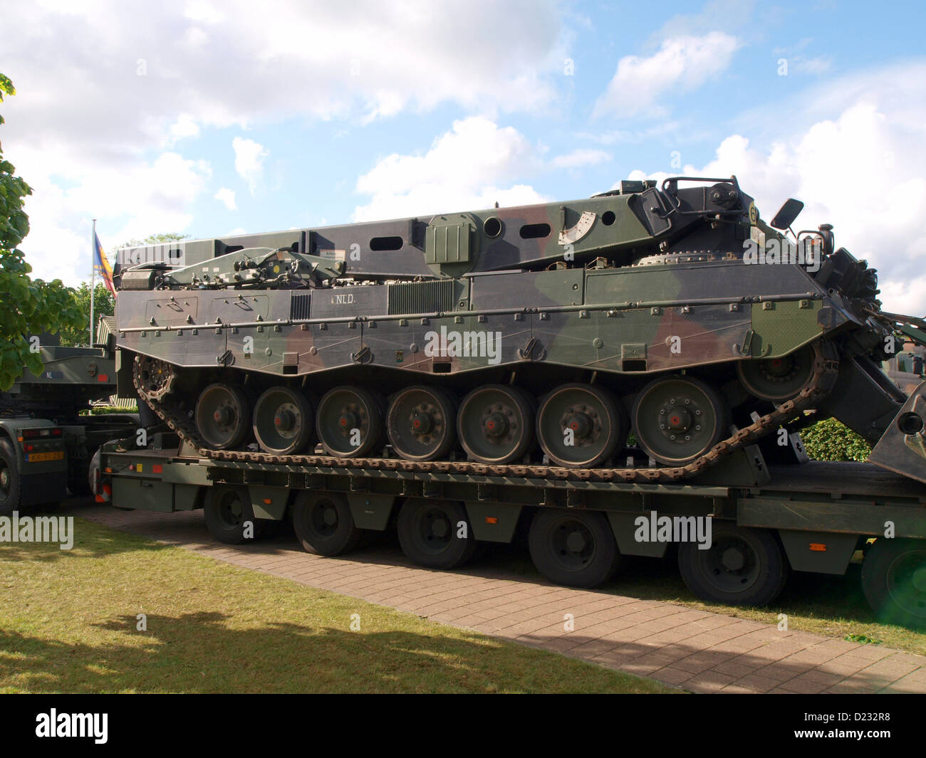 Army Open Day 2012 in the Netherlands Oirschot, Leopard 1 ARV tank Stock Photo