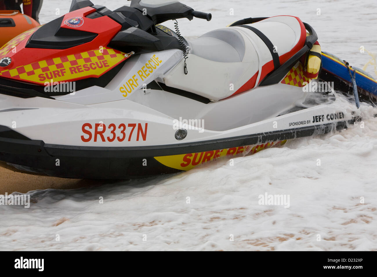 surf rescue tean jetski,sydney Stock Photo Alamy