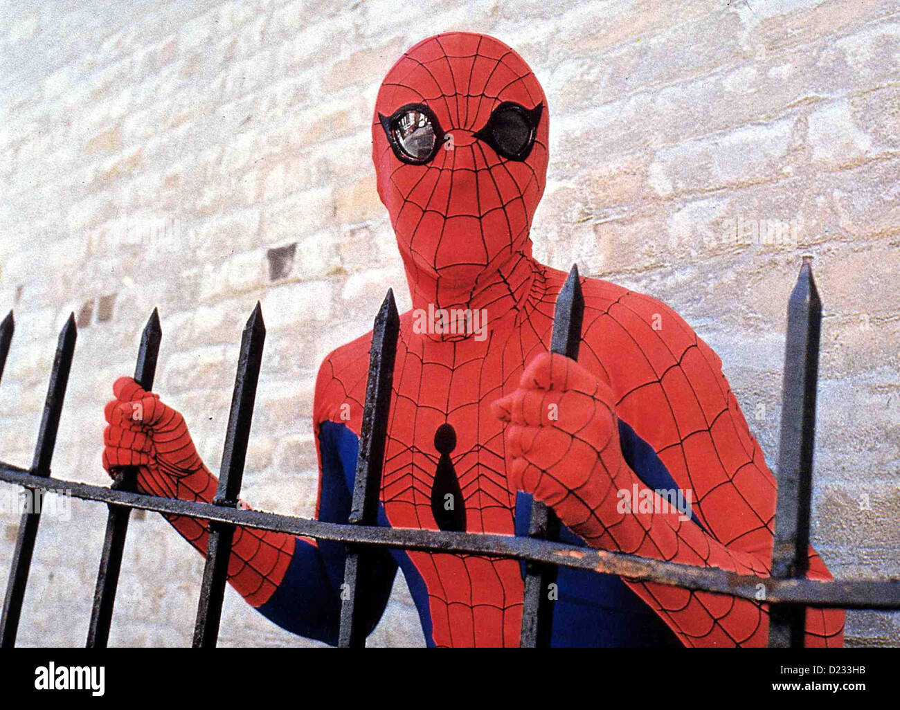 Spider-Man - Der Spinnenmensch  Spider-Man  Nicholas Hammond Der Student Peter Parker (Nicholas Hammond) wird von einer Stock Photo