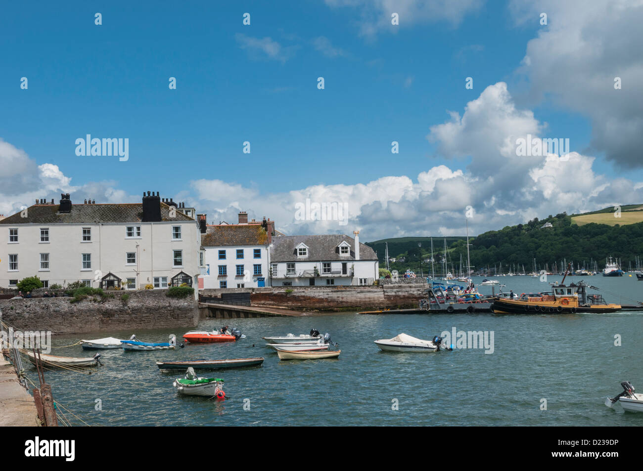 Colourful houses Bayards Cove Dartmouth Devon England Stock Photo Alamy