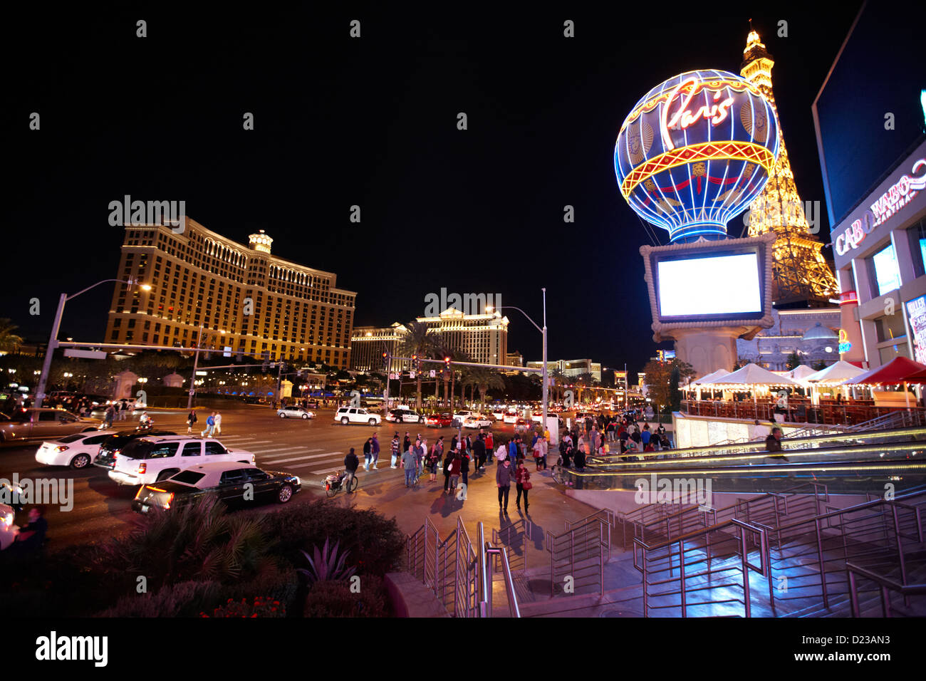 Las Vegas city at night editorial stock image. Image of boulevard -  122619509