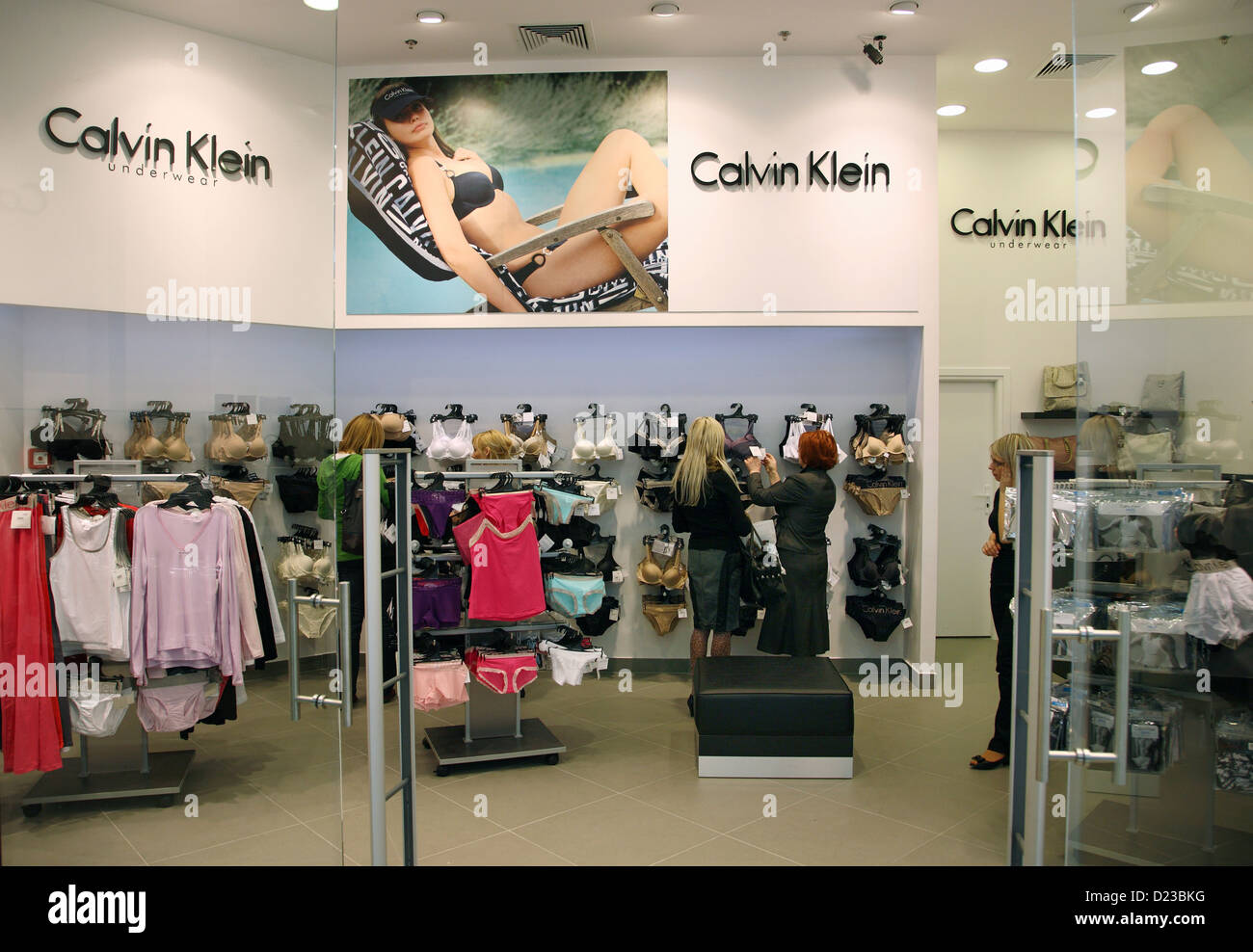 Poznan, Poland, from Calvin Klein Underwear in the shopping center Galeria  MALTA Stock Photo - Alamy