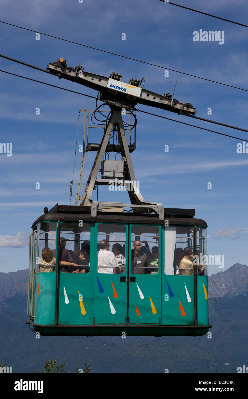 Piedmont Monte Mottarone cablecar Stock Photo Alamy