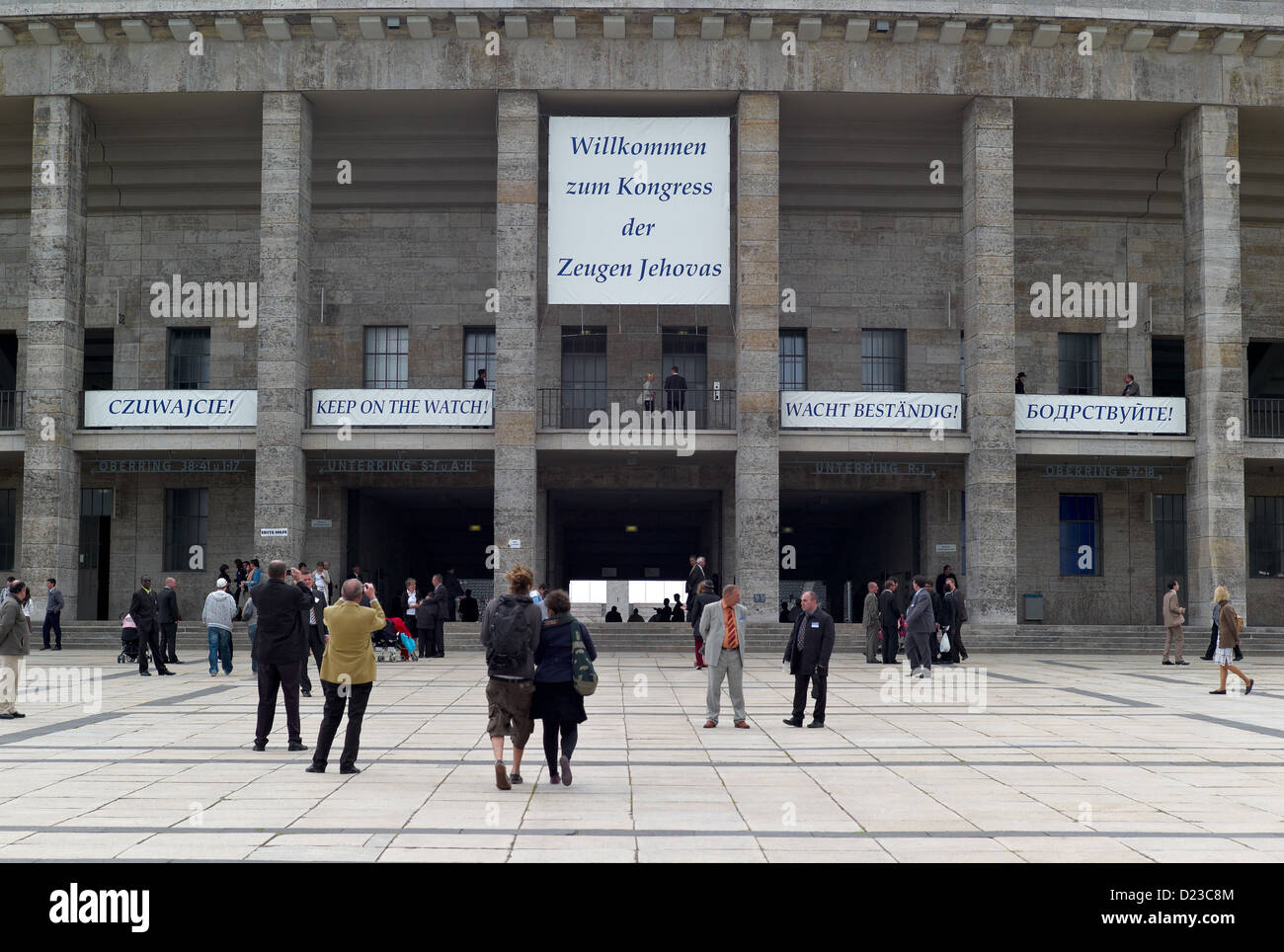 Berlin, Germany, International Convention of Jehovah's Witnesses in the Olympic Stadium Stock Photo