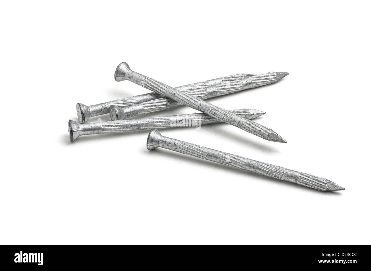 galvanized steel nails Stock Photo Alamy