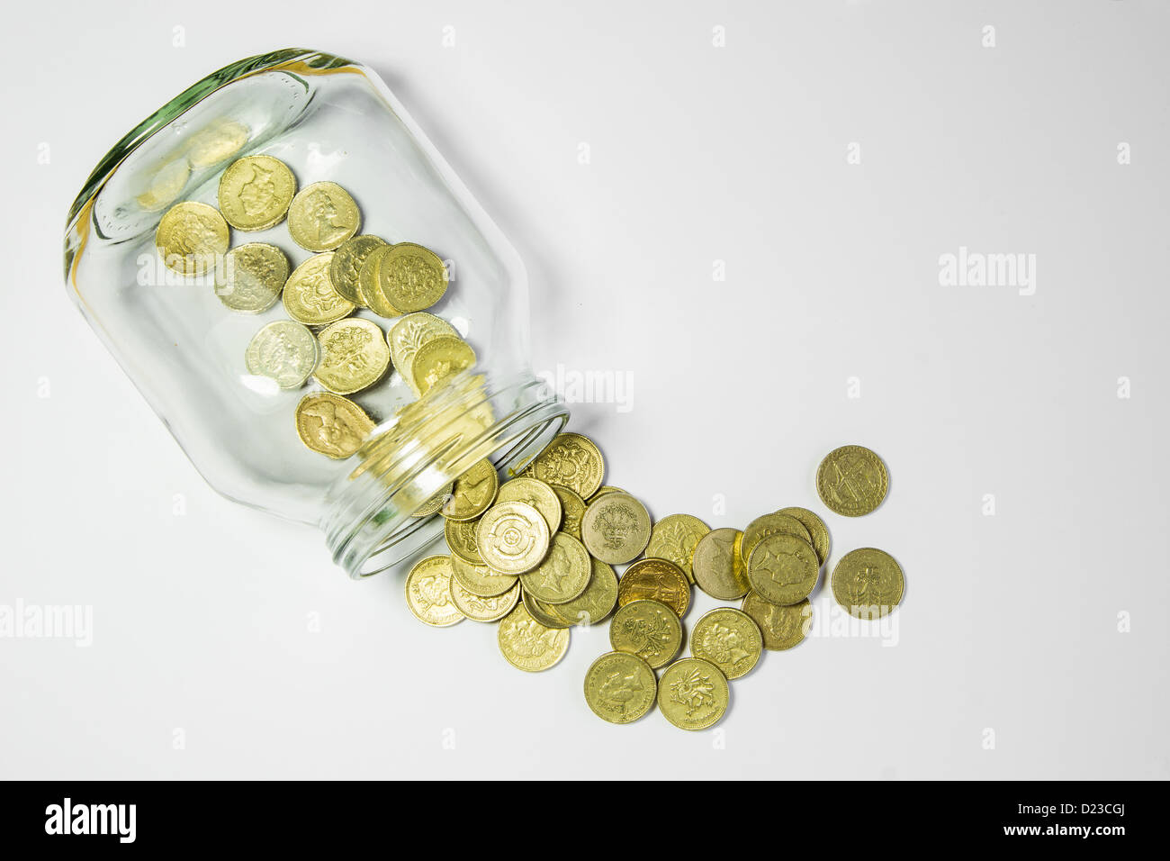 savings jar Stock Photo