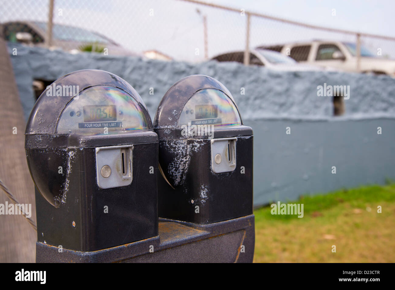 Parking meter, Corpus Christi, Texas, USA Stock Photo