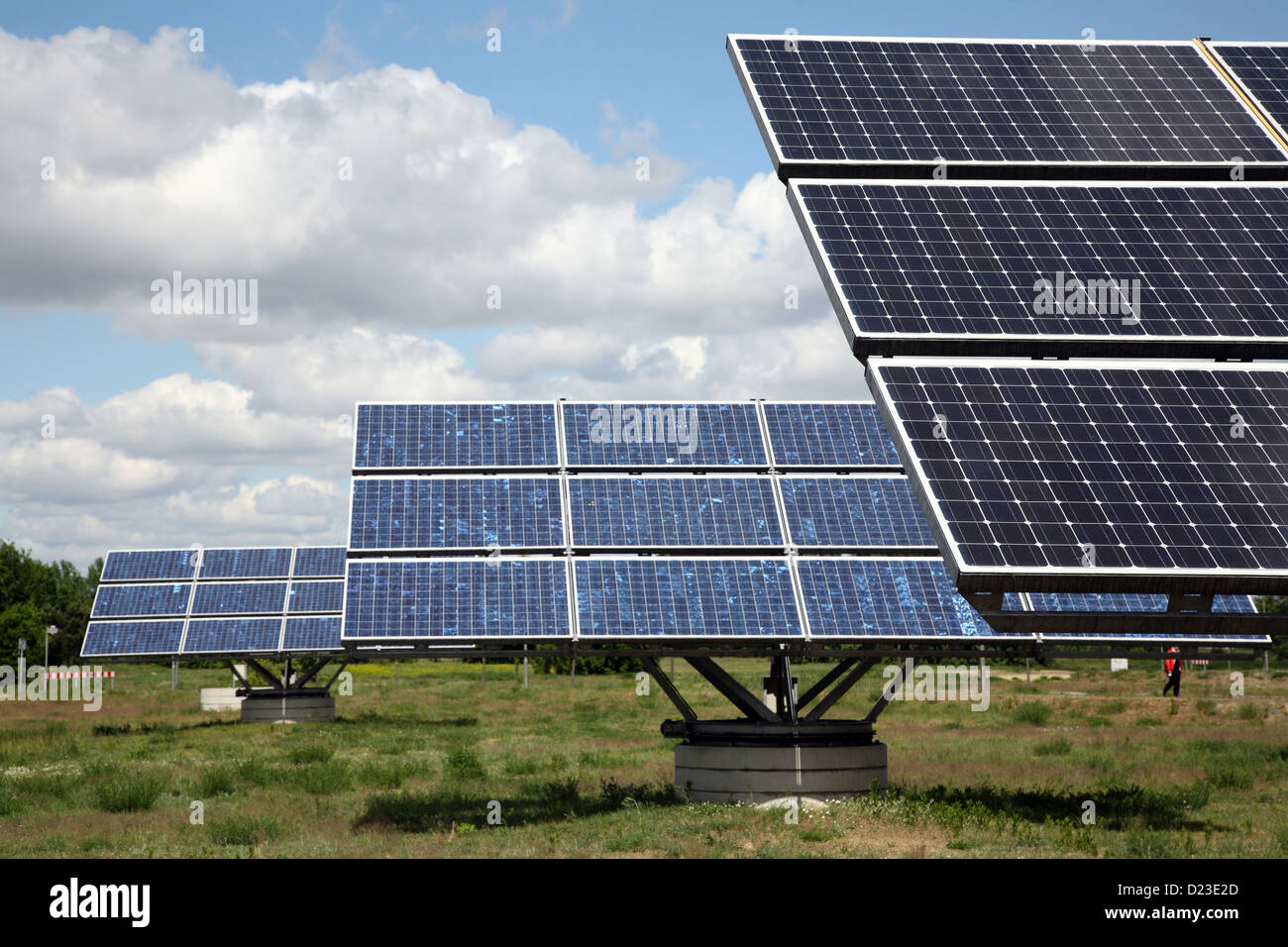 Berlin, Germany, solar cells in Adlershof Stock Photo Alamy
