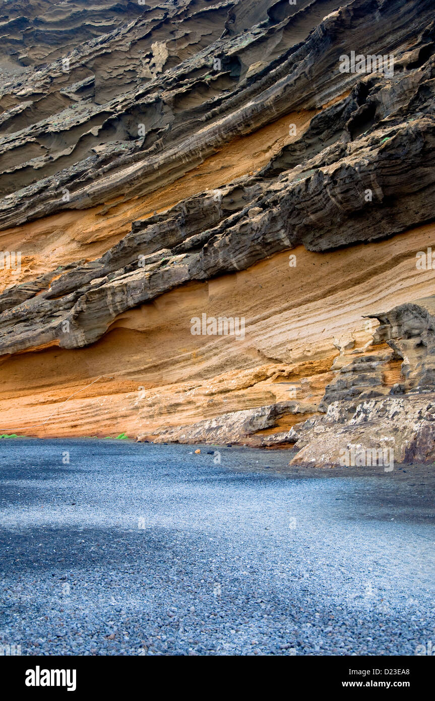 Rock formations, El Golfo, Lanzarote, Canary Islands, Spain Stock Photo