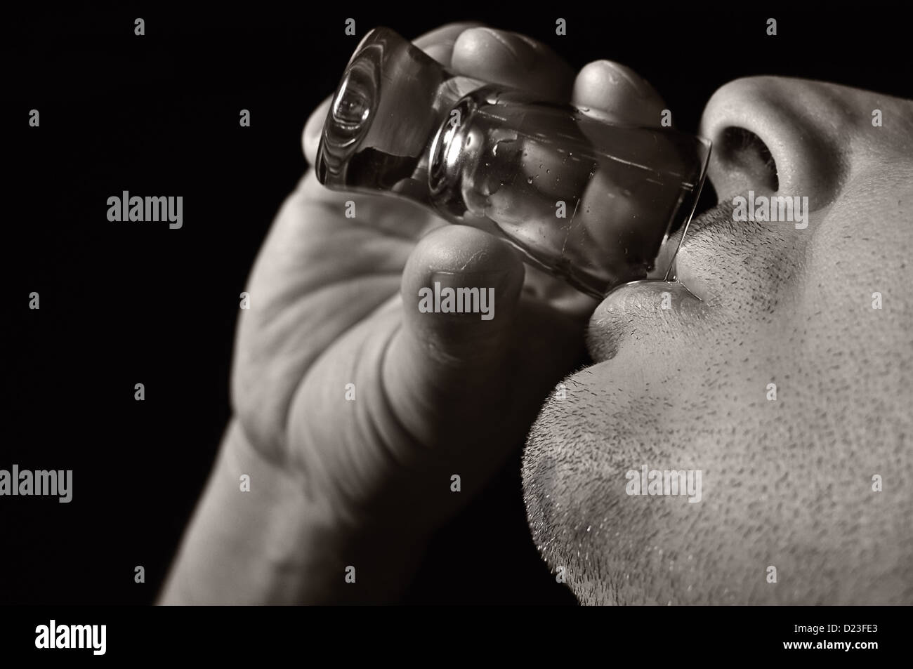 Drunk driver man drinks vodka hi-res stock photography and images - Alamy