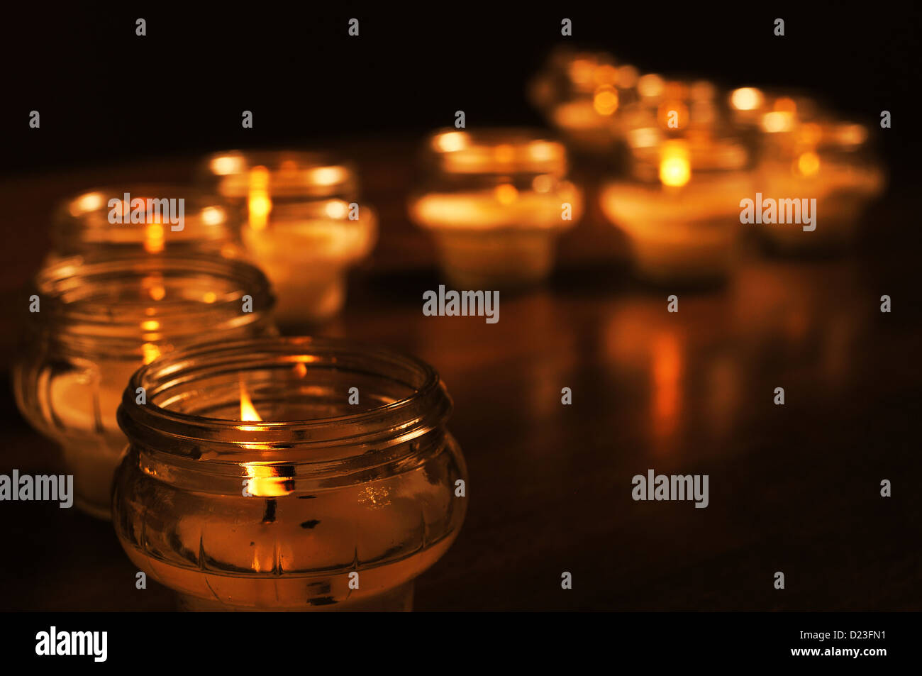 Candles for All Souls Day Stock Photo - Alamy