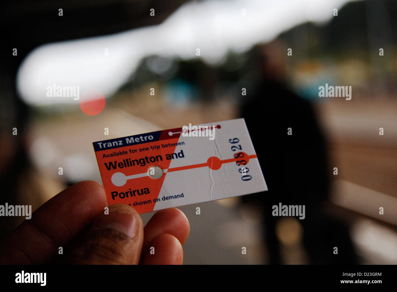 Train ticket from Wellington and Porirua. The journey of 20km costs NZ