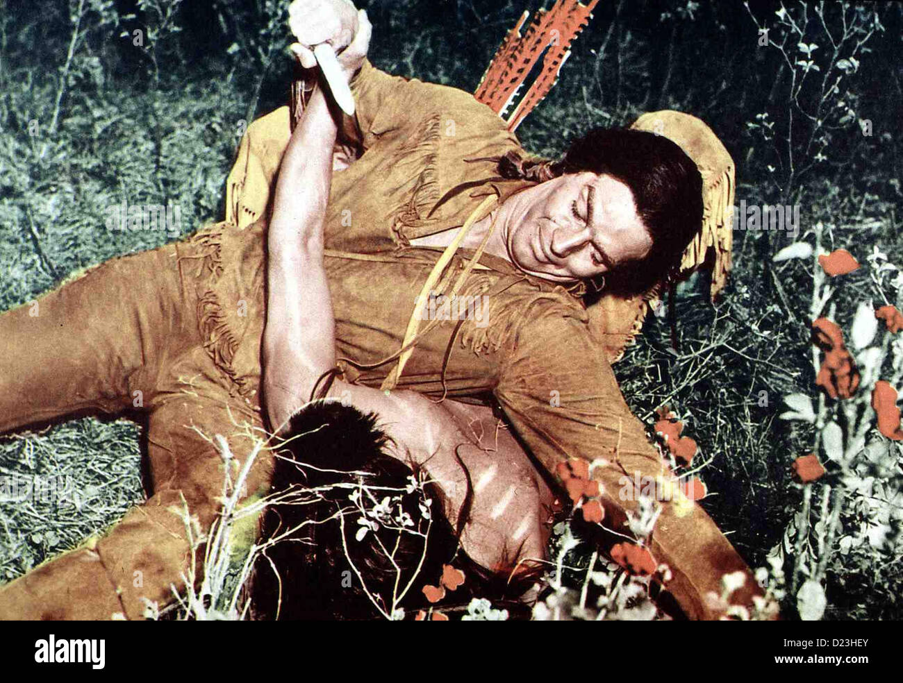 Der Weisse Sohn Der Sioux  Savage,  Charlton Heston Als die amerikanischen Truppen immer naeher ruecken und den Lebensraum der Stock Photo