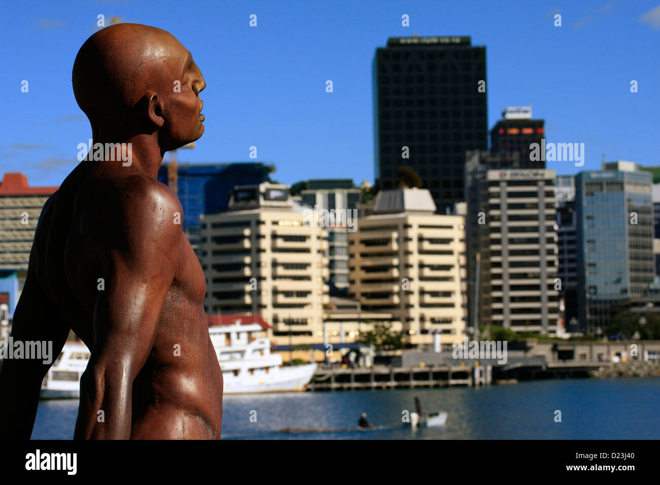 A sculpture by artist Max Patte, overlooking the Chaffers Marina in ...