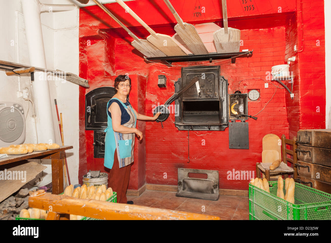 Log fuelled oven in traditional hires stock photography and images Alamy