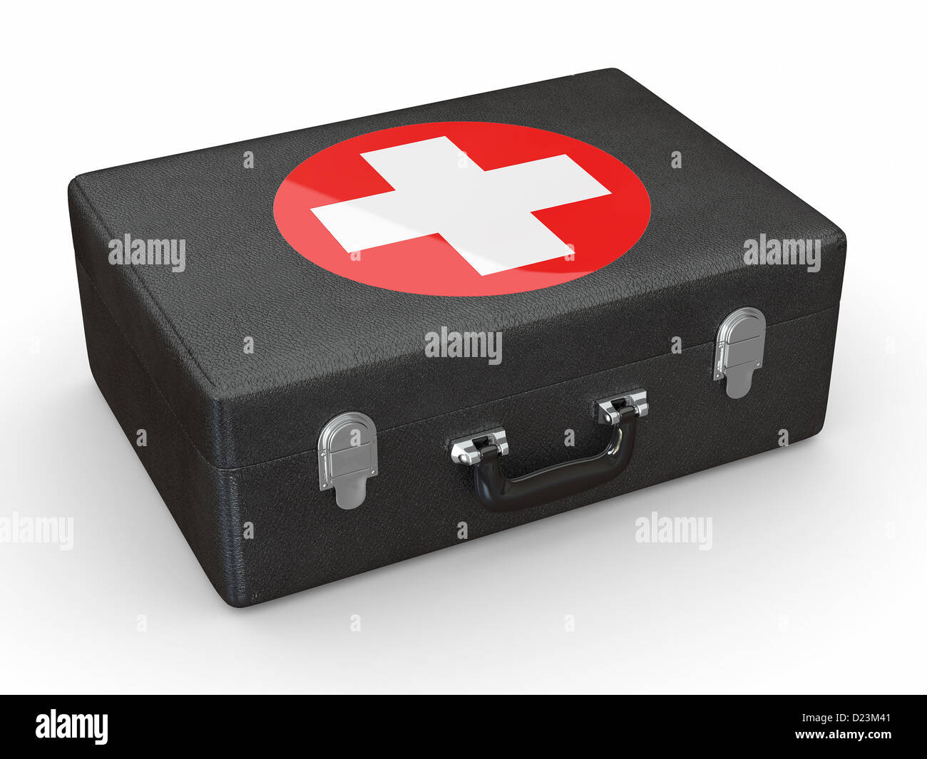 First aids. Medical Kit on white isolated background. 3d Stock Photo