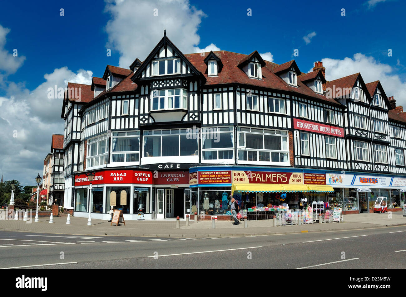 skegness gift  shops hotel and cafe Lincolnshire England uk Stock Photo