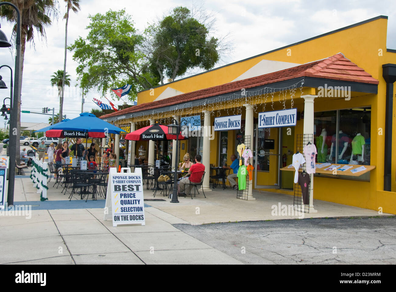 Retail shops in Tarpon Springs, Florida Stock Photo Alamy