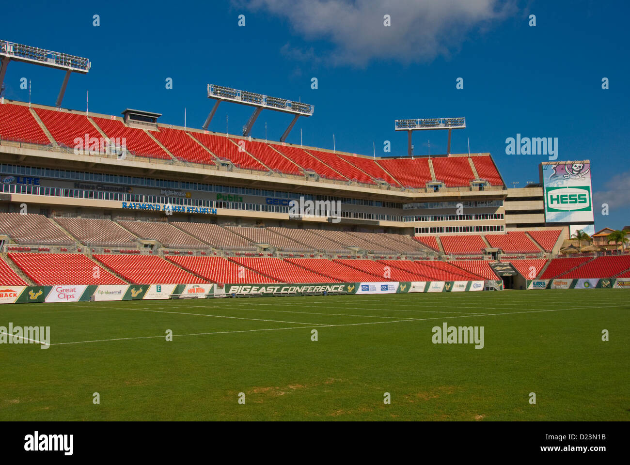 Raymond James Football Stadium in Tampa, Florida where the Tampa Bay
