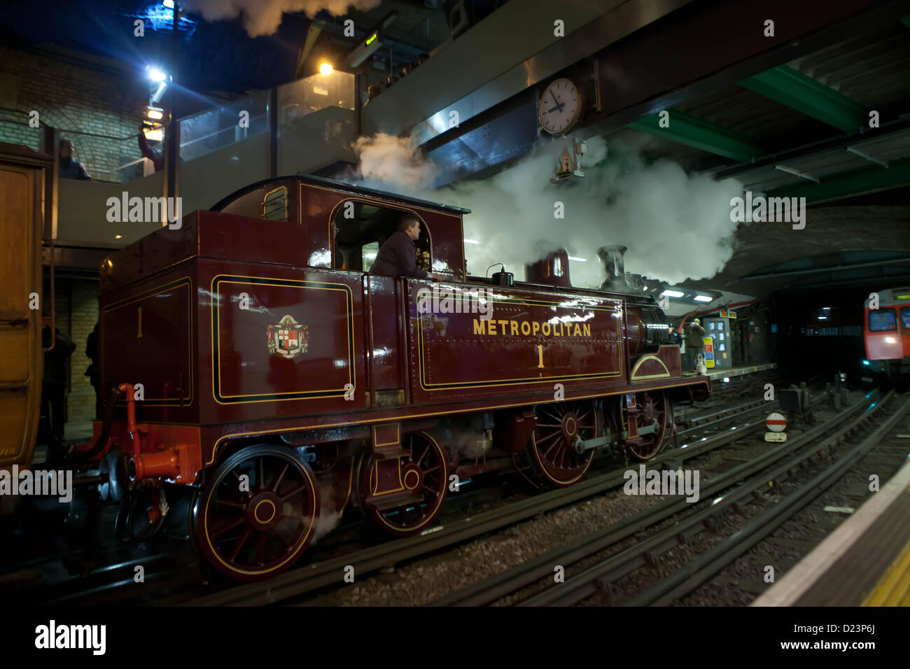 London, UK. 13th January 2013 A steam train known as Met No