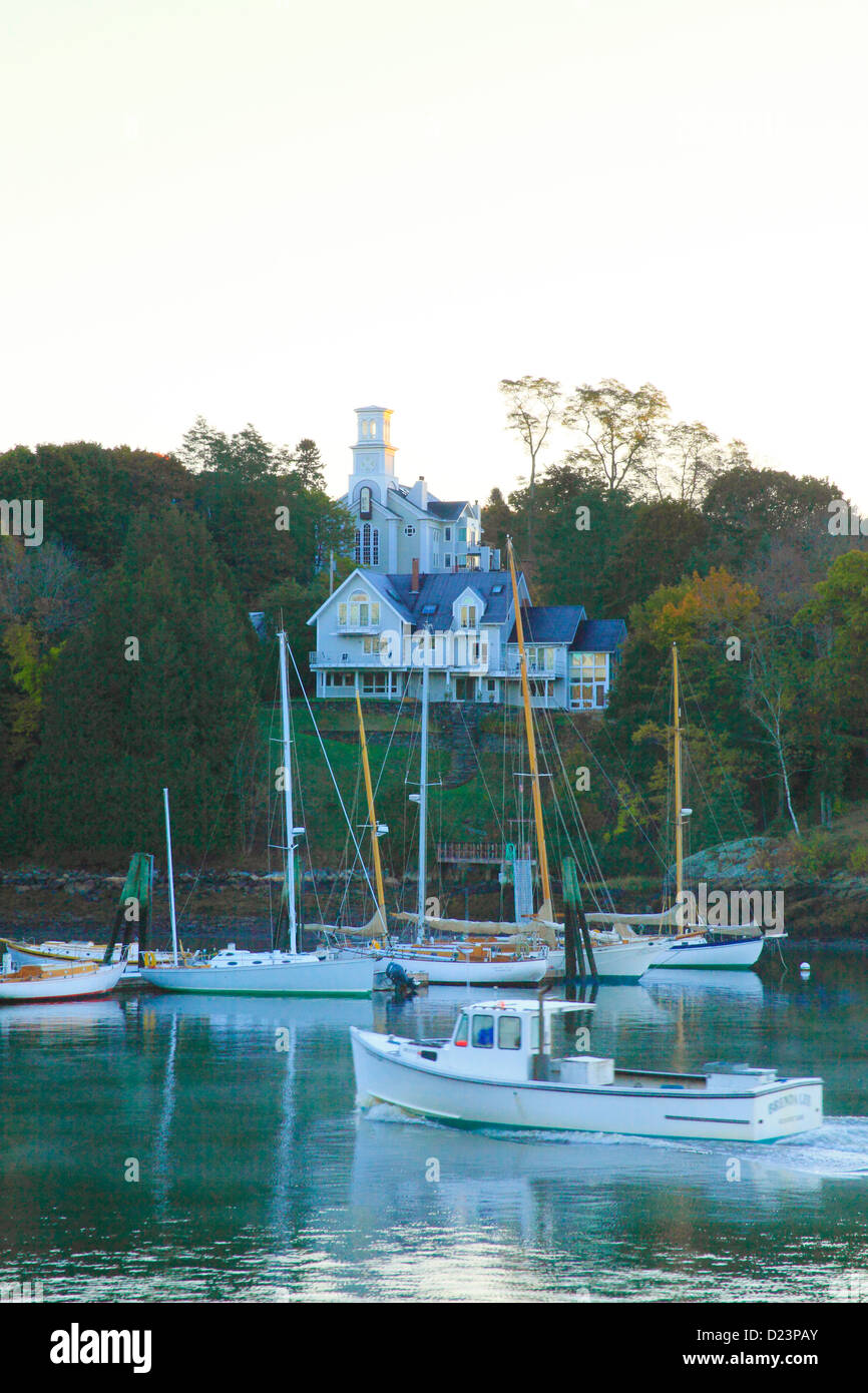 Sunrise at Harbor, Rockport, Maine, USA Stock Photo Alamy