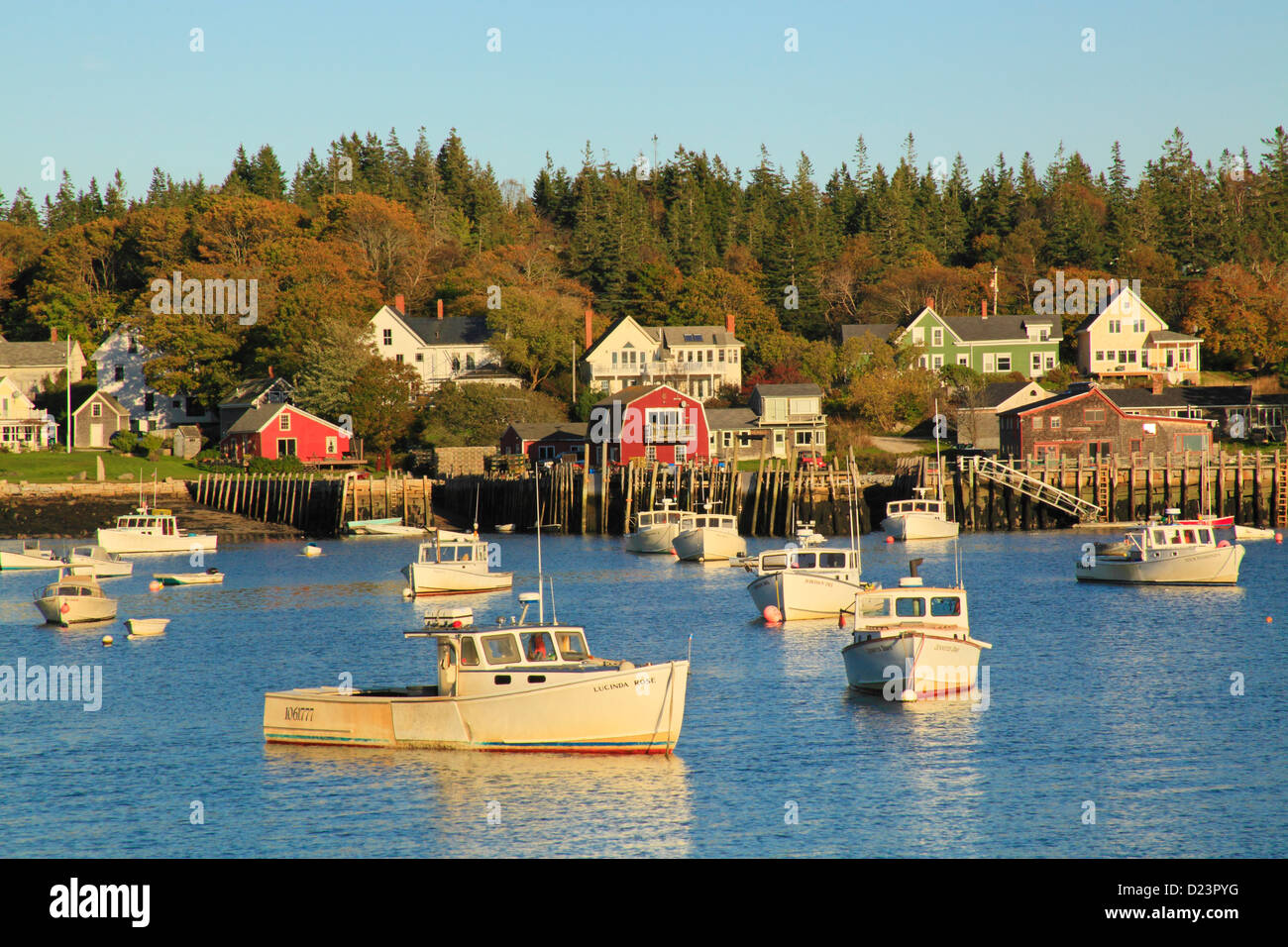 Carvers Harbor, Vinalhaven, Maine, USA Stock Photo Alamy