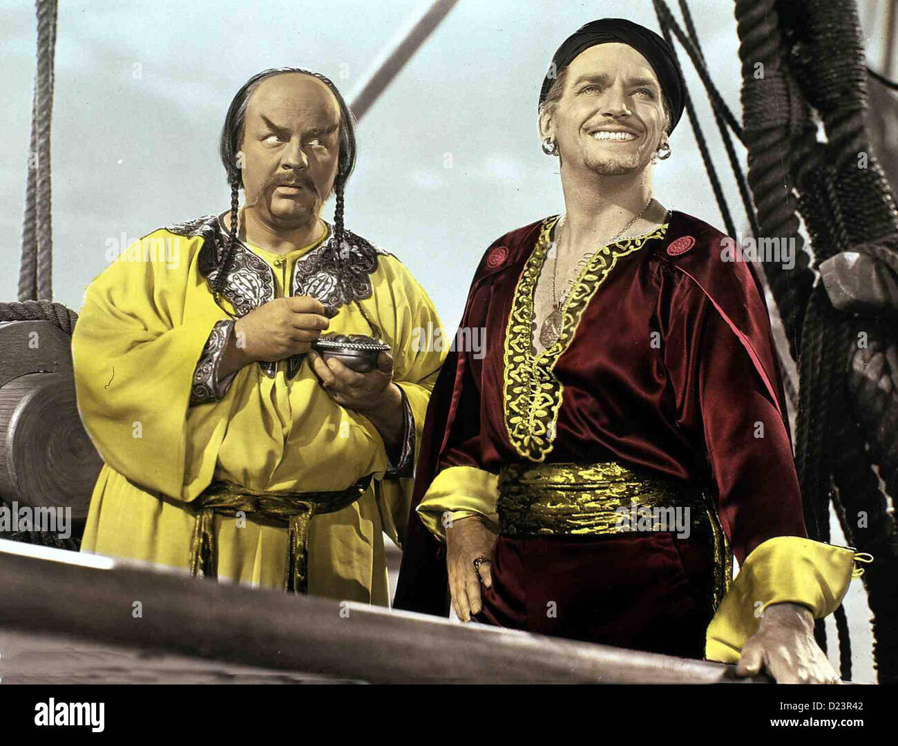 Sindbad, Der Seefahrer  Sinbad Sailor  Walter Slezak, Douglas Fairbanks jr. Auch der verschlagene Mongole Melik (Walter Stock Photo