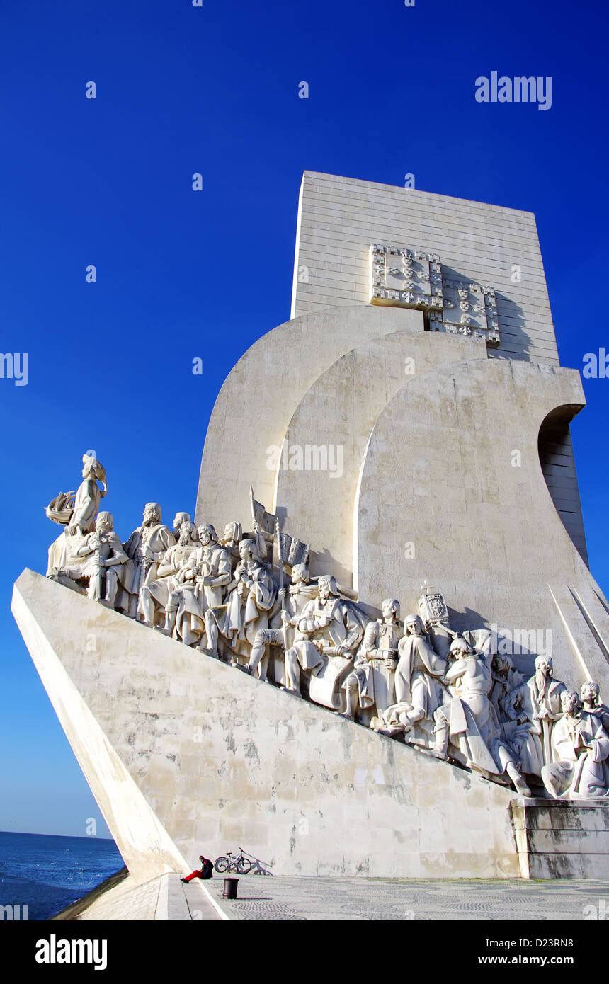 Padrao dos Descobrimentos (Monument to the Discoveries), Portugal Stock Photo