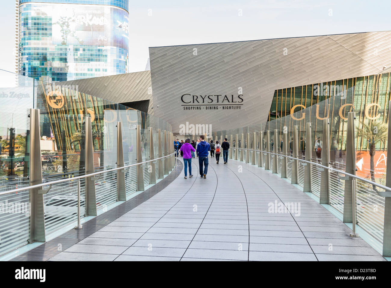 Walkway crystals shopping dining nightlife hires stock photography and