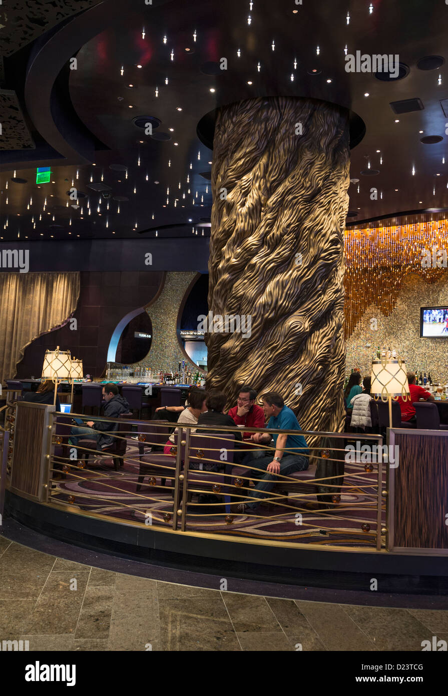 Bar Moderno located in the Aria Resort and Casino in Las Vegas. Stock Photo