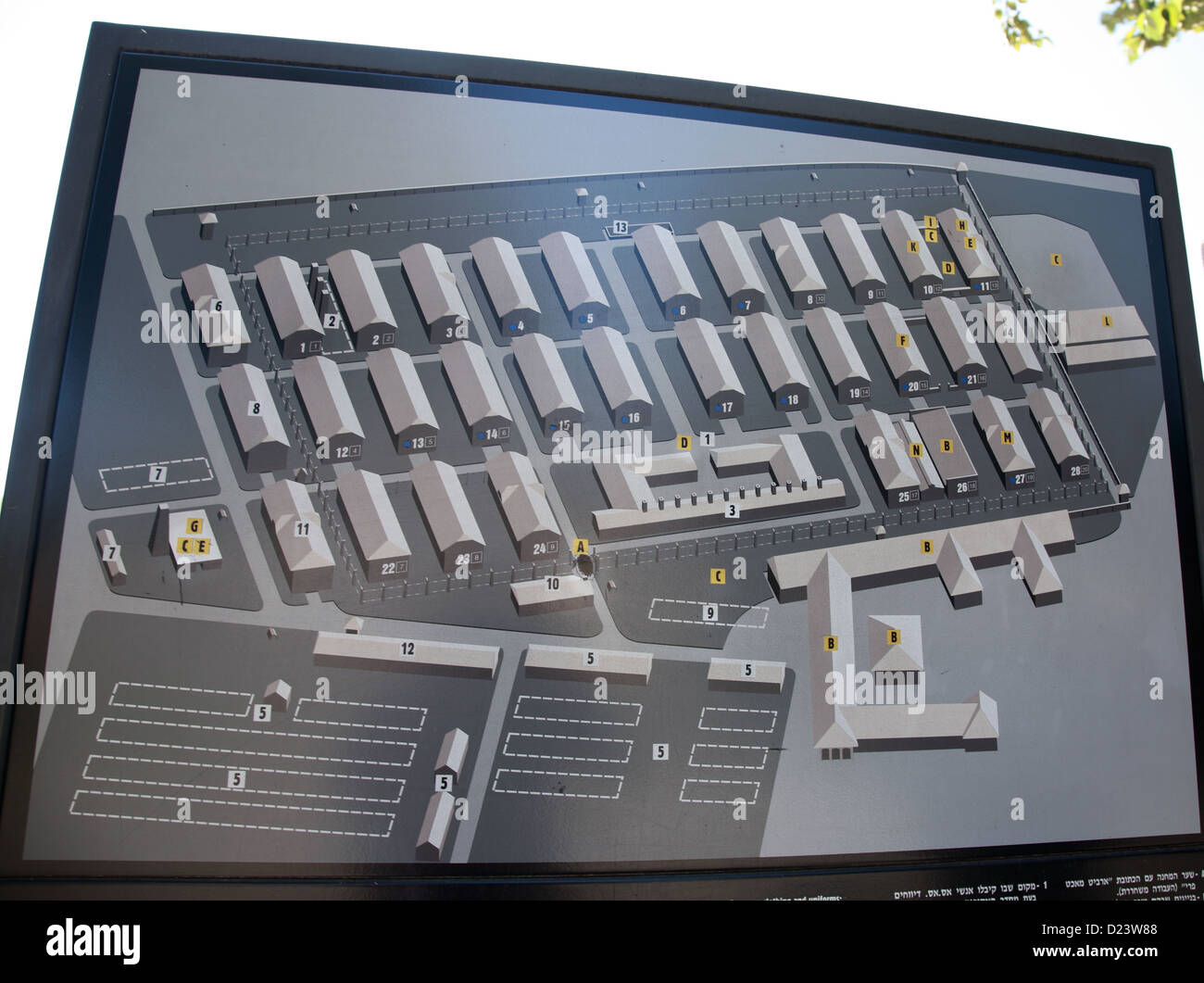 Auschwitz Birkenau Plan Stock Photos Auschwitz Birkenau Plan