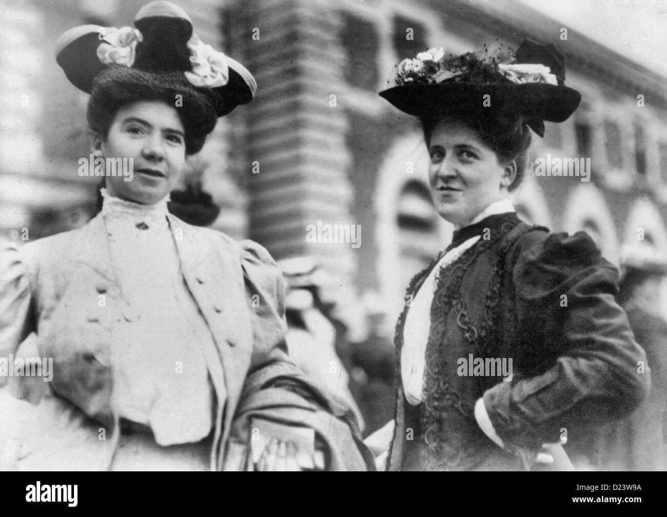 Some of 'Baltic's' 1000 girls, marriageable women arriving in America, 1907 Stock Photo