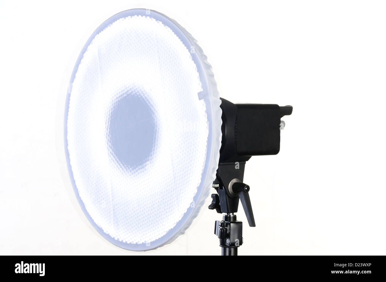 Photography equipment, flash lighting with soft beauty disc, modelling