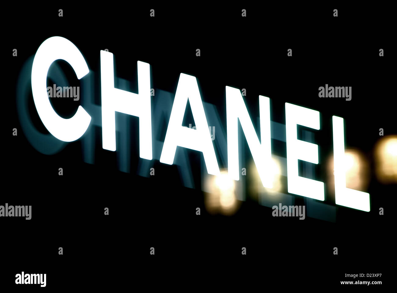 Berlin, Germany, the logo of Chanel Stock Photo