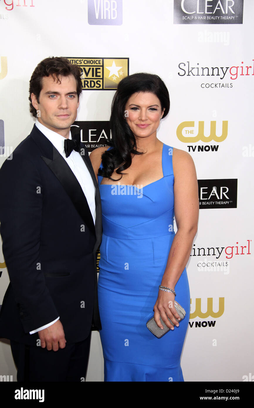 British actor Henry Cavill and his partner actress Gina Carano