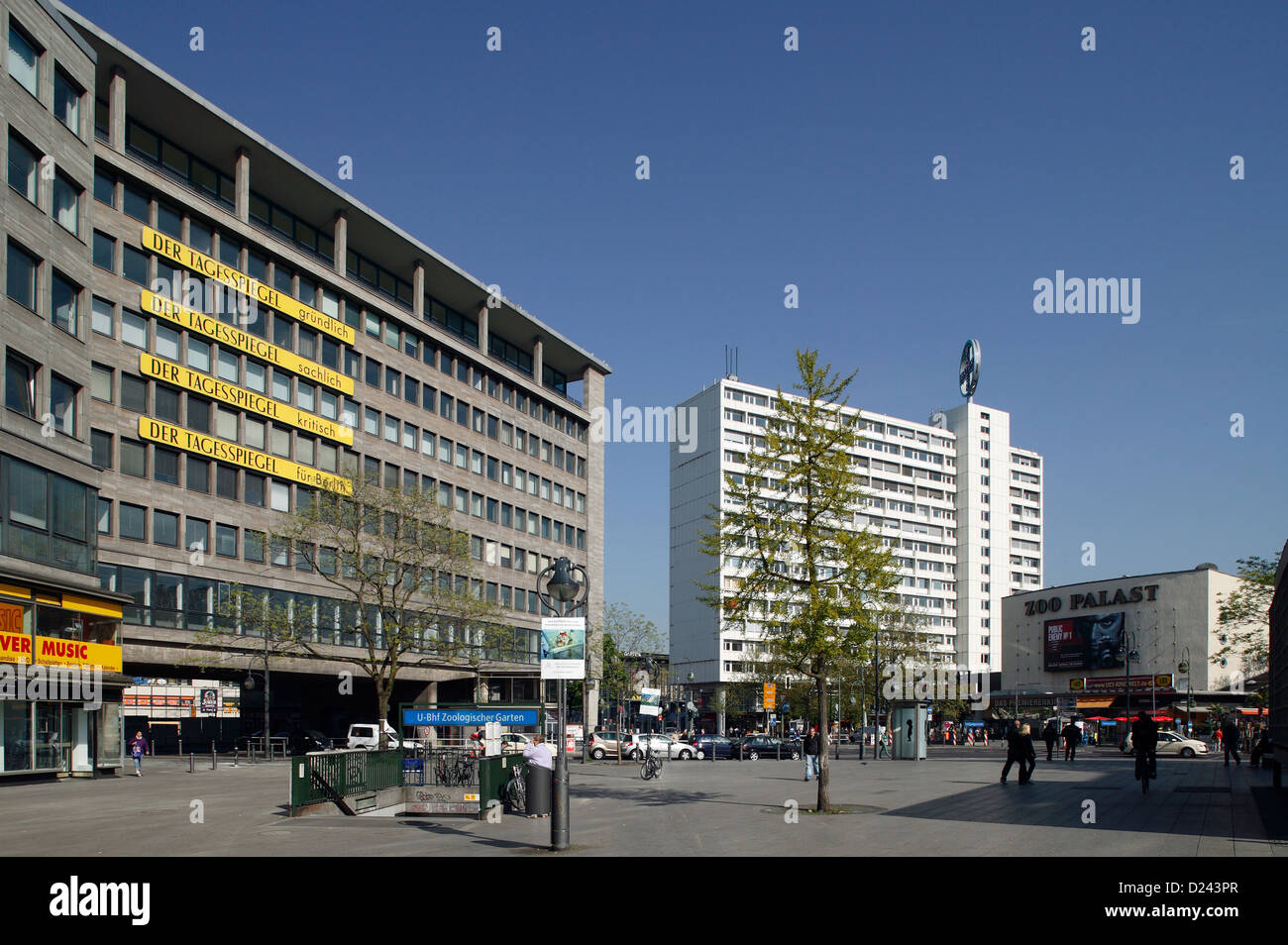 Berlin, Germany, Schimmelpfeng Building and Zoo Palast cinema Stock Photo