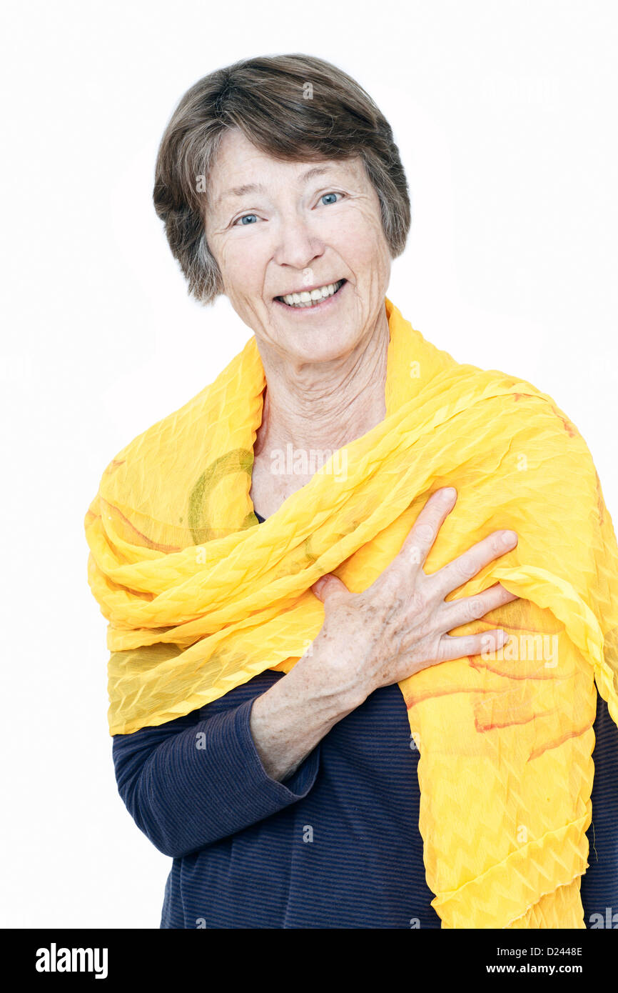 Studio portrait of senior woman hi-res stock photography and images - Alamy