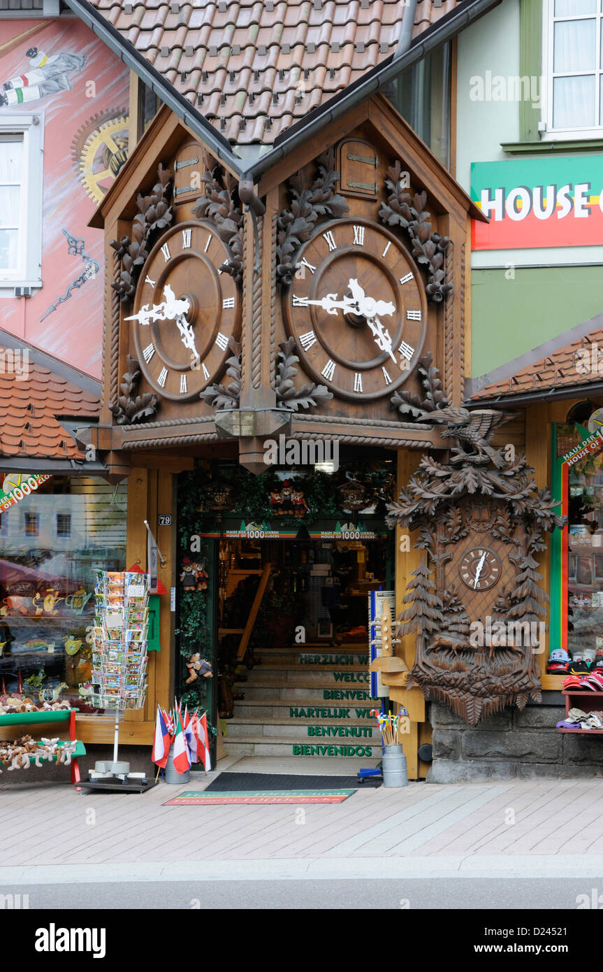 Entrance to the House of 1000 Clocks, Triberg, Black Forest, Germany. Stock Photo